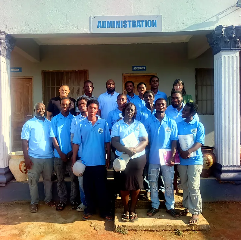 The Best Anchor Farm team outside the administration block
